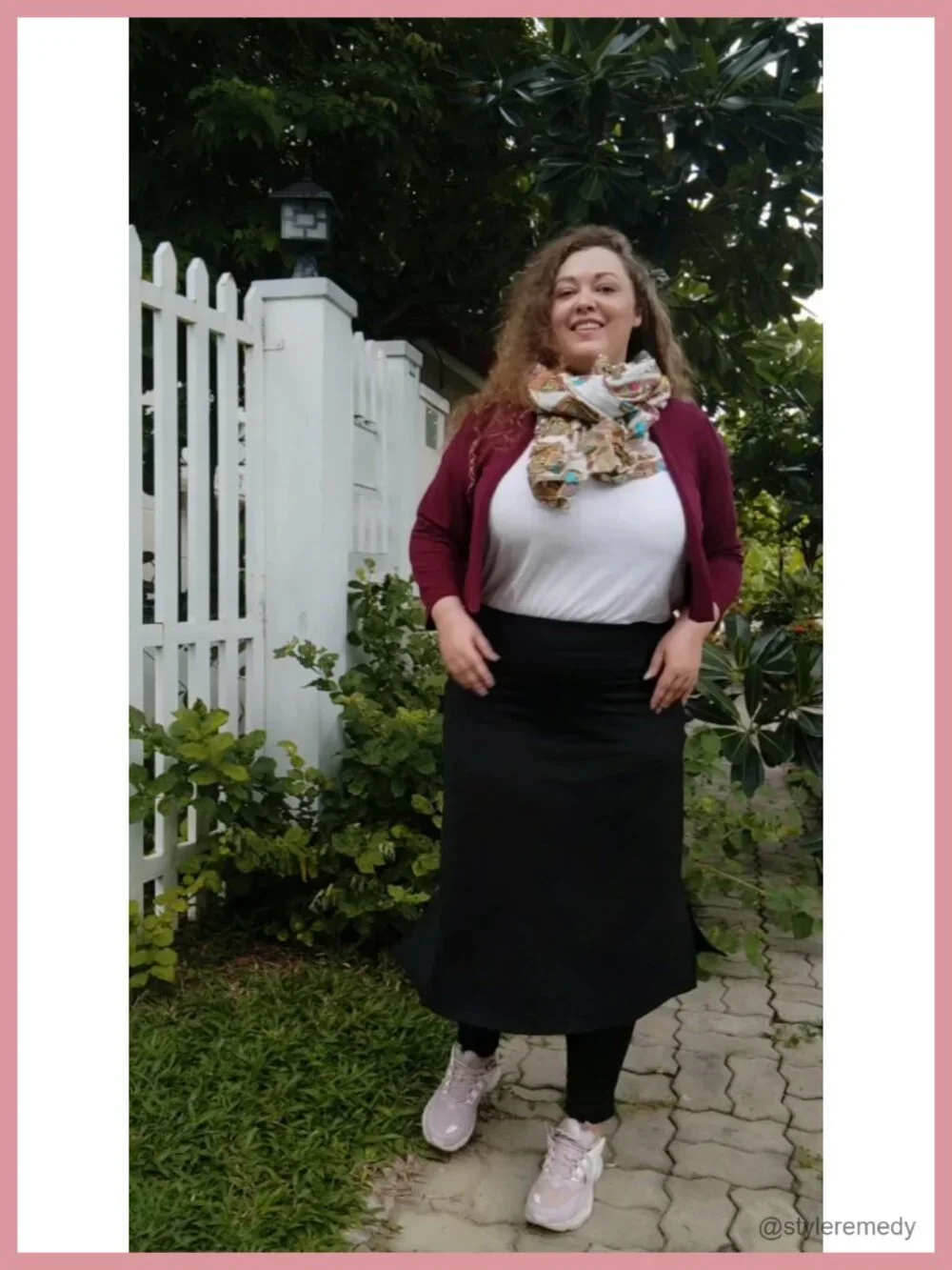 Midi Skort with Attached Leggings, High Waist Tummy Control, 4-Way Stretch